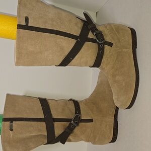 Emu Australia Aurora Tan and Brown Boots